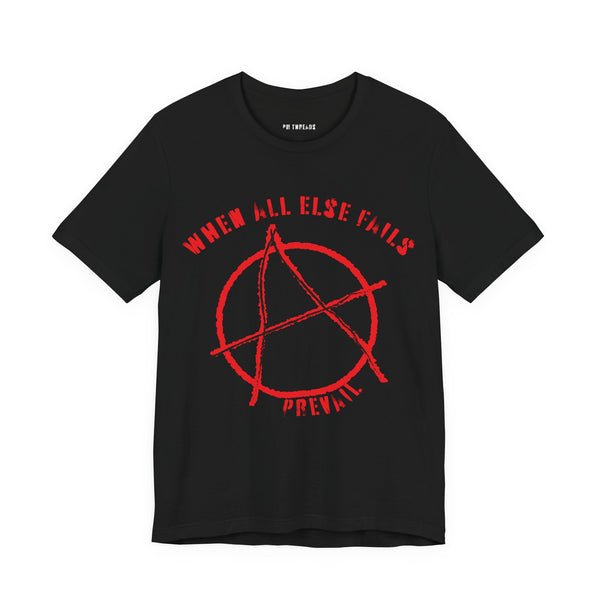 Anarchy Tee, Rebellion Graphic Shirt, Protest Short Sleeve Top, Punk Rock Clothing, Revolt Tshirt